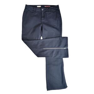 Pilcro The Letterpress Anthropologie Bootcut Zip Leg Black Jeans Size 29 Petite‎